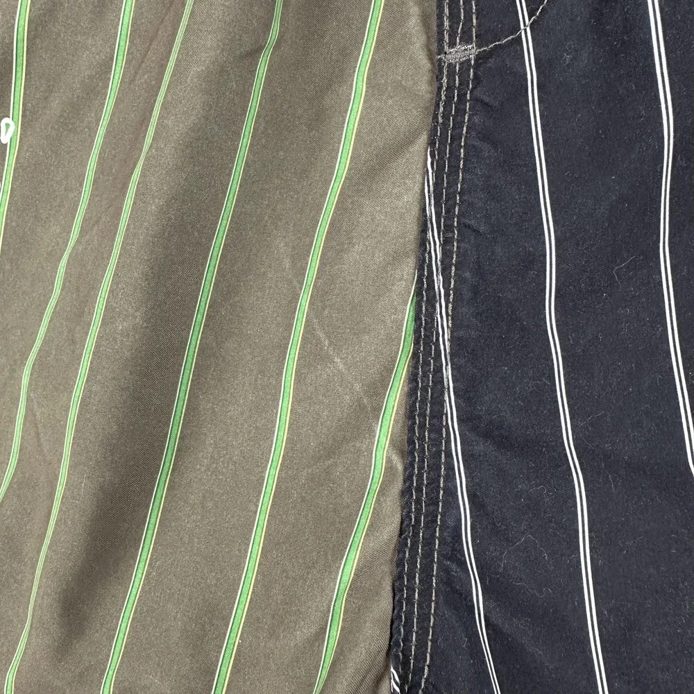 Lost Board Shorts Mens 40 Multicolor Pinstripe Girl Graphic Surf Beach Y2K